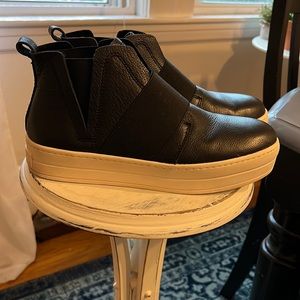 J Slides high top sneaker